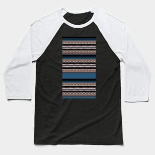 Manafold Art Pattern in teal - black - Tan Baseball T-Shirt